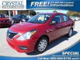 2015 Red Brick Nissan Versa 1.6 S Sedan #99988076