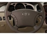 2005 Toyota Highlander V6 4WD Steering Wheel