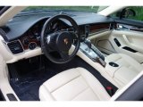 2012 Porsche Panamera Turbo S Black/Cream Interior