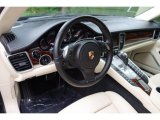 2012 Porsche Panamera Turbo S Black/Cream Interior