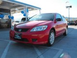 2005 Rallye Red Honda Civic LX Coupe #998270