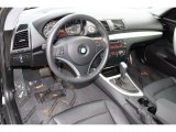 2012 BMW 1 Series 128i Coupe Black Interior