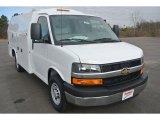 2015 Summit White Chevrolet Express Cutaway 3500 Utility Van #100028118