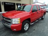 2007 Victory Red Chevrolet Silverado 1500 LT Extended Cab 4x4 #100028110