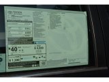 2015 Toyota Camry Hybrid XLE Window Sticker
