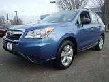 2015 Quartz Blue Pearl Subaru Forester 2.5i #100127732