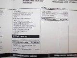 2011 Saab 9-5 Turbo4 Premium Sedan Window Sticker