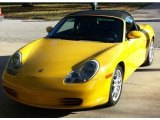 Speed Yellow Porsche Boxster in 2004