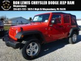 2015 Firecracker Red Jeep Wrangler Unlimited Sport S 4x4 #100327445