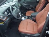 2015 Hyundai Santa Fe Limited Ultimate Black/Saddle Interior