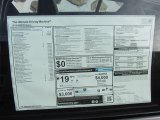 2015 BMW M3 Sedan Window Sticker