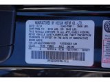 2015 370Z Color Code for Magnetic Black - Color Code: G41