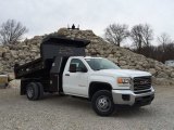 2015 Summit White GMC Sierra 3500HD Work Truck Regular Cab 4x4 Dump Truck #100521755