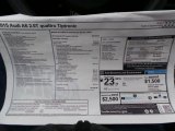 2015 Audi A6 2.0T Premium Plus quattro Sedan Window Sticker