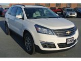 White Diamond Tricoat Chevrolet Traverse in 2015