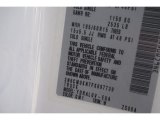 2015 NV200 Color Code for Fresh Powder - Color Code: QM1