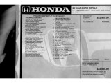 2015 Honda Accord LX Sedan Window Sticker