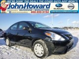 2015 Super Black Nissan Versa 1.6 S Sedan #100612230