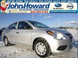 2015 Brilliant Silver Nissan Versa 1.6 S Sedan #100612233