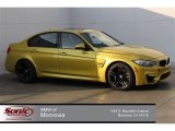 2015 Austin Yellow Metallic BMW M3 Sedan #100618861