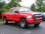Flame Red Dodge Ram 1500 in 2002