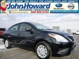 2015 Super Black Nissan Versa 1.6 S Sedan #100751432