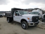 2015 Oxford White Ford F350 Super Duty XL Regular Cab 4x4 Dump Truck #100791906