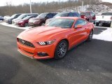 2015 Competition Orange Ford Mustang EcoBoost Premium Coupe #100791900