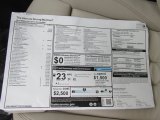 2015 BMW 4 Series 435i xDrive Convertible Window Sticker