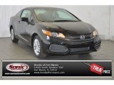 2015 Crystal Black Pearl Honda Civic LX Coupe #100889249