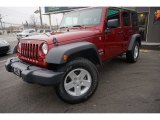 2012 Deep Cherry Red Crystal Pearl Jeep Wrangler Unlimited Sport 4x4 #100889521