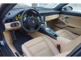 2014 Porsche 911 Turbo S Coupe Black/Luxor Beige Interior
