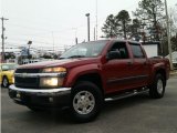 2005 Dark Cherry Red Metallic Chevrolet Colorado LS Crew Cab 4x4 #100889699