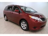2014 Salsa Red Pearl Toyota Sienna LE #100889611