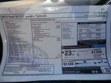 2015 Audi Q3 2.0 TFSI Prestige Window Sticker