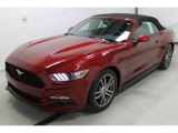 2015 Ford Mustang EcoBoost Premium Convertible Front 3/4 View