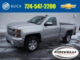 2015 Silver Ice Metallic Chevrolet Silverado 1500 LT Regular Cab 4x4 #101187423