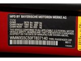 2015 Cooper Color Code for Blazing Red Metallic - Color Code: B83