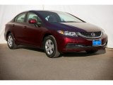 2015 Crimson Pearl Honda Civic LX Sedan #101211767