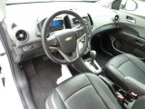 2014 Chevrolet Sonic LTZ Sedan Jet Black/Dark Titanium Interior