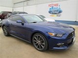 2015 Deep Impact Blue Metallic Ford Mustang EcoBoost Coupe #101286780