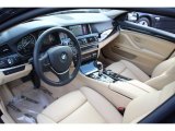 2014 BMW 5 Series 535d xDrive Sedan Venetian Beige Interior