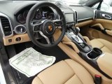 2015 Porsche Cayenne Diesel Black/Luxor Beige Interior