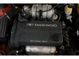 2002 Daewoo Lanos S Coupe 1.6 Liter DOHC 16-Valve 4 Cylinder Engine