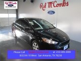 2015 Tuxedo Black Metallic Ford Focus S Sedan #101443112