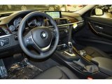 2015 BMW 3 Series 328i Sedan Black Interior