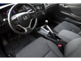 2015 Honda Civic LX Sedan Black Interior