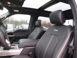 2015 Ford F150 Platinum SuperCrew 4x4 Black Interior
