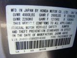 2005 RL Color Code for Lakeshore Silver Metallic - Color Code: NH686M