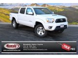 2015 Super White Toyota Tacoma V6 Double Cab 4x4 #101639303